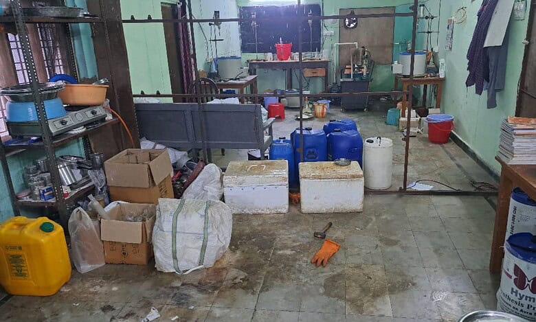 drug bust in Hyderabad's Old Bowenpally