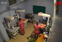 Nurses protect newborns from tremors after an earthquake of 5.6 Richter scale shook Assam on Sunday