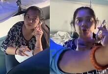 woman caught smoking in train