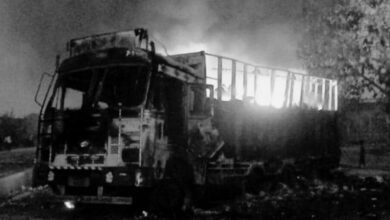 burnt truck