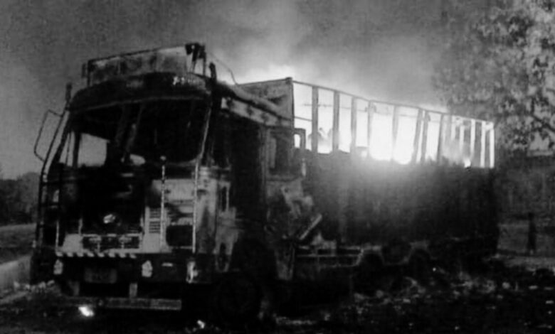 burnt truck