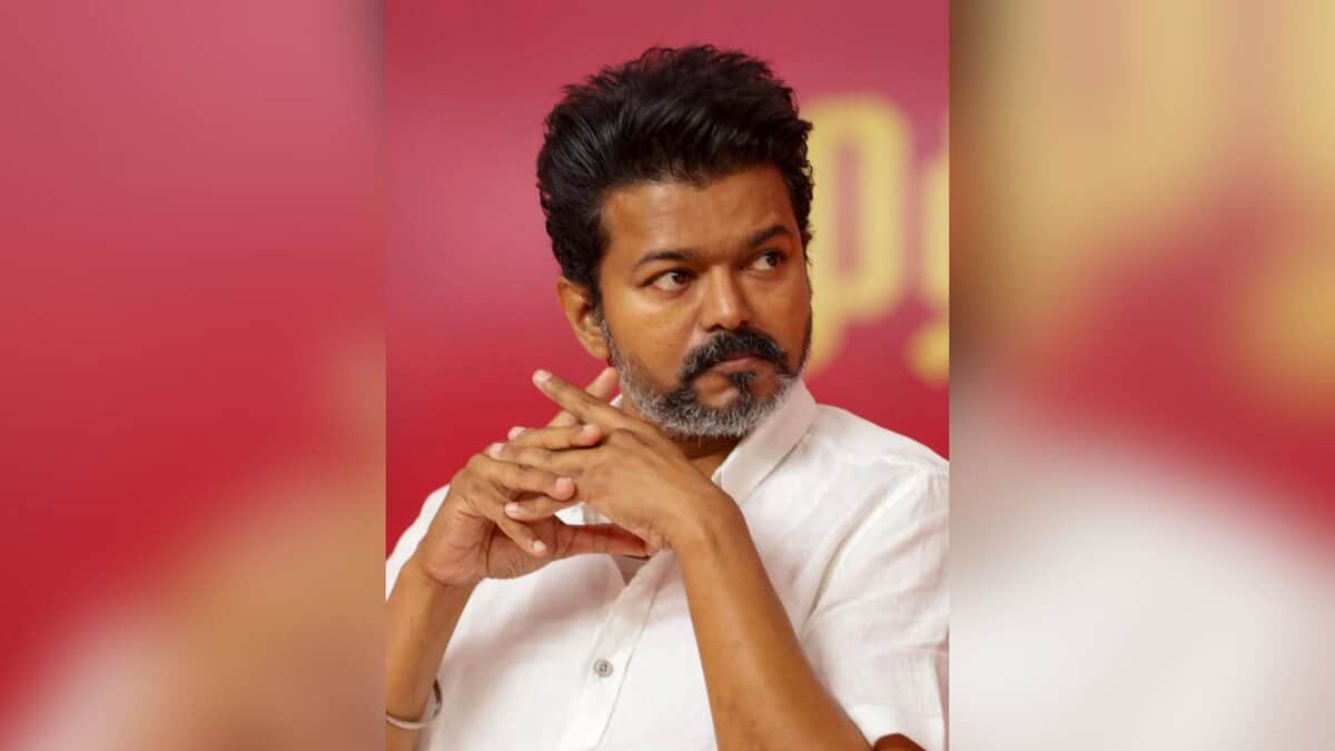 Actor-turned-politician and TVK founder Vijay