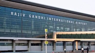 The RGI Airport in Hyderabad