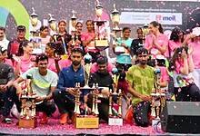 Winners of the Pink Power Run 2.0 in Hyderabad