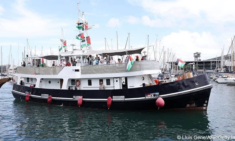 Flotilla heads to Gaza from Barcelona