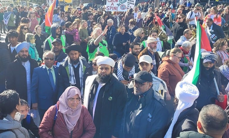 Auckland pro-Palestine march draws 20,000 calling for Gaza ceasefire