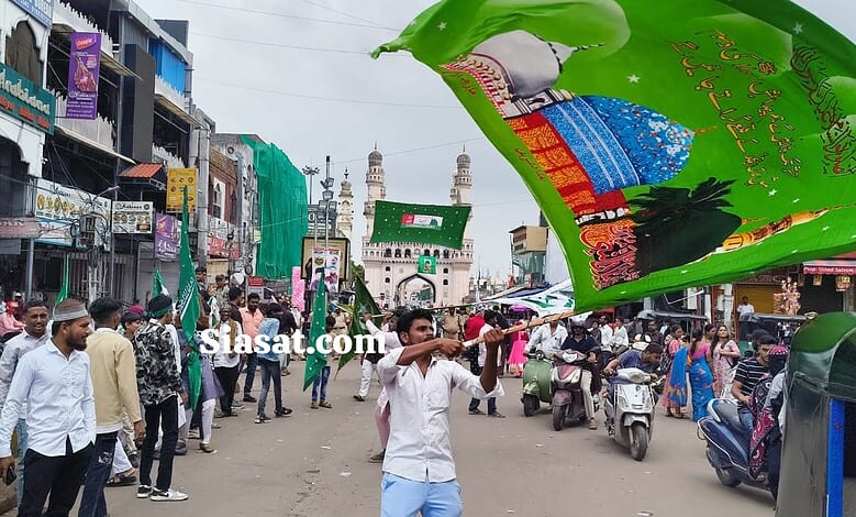 Milad-un-Nabi concludes peacefully amid communal harmony in Hyderabad