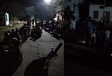 Farmers in Mancherial wait at the Primary Agriculture Centre