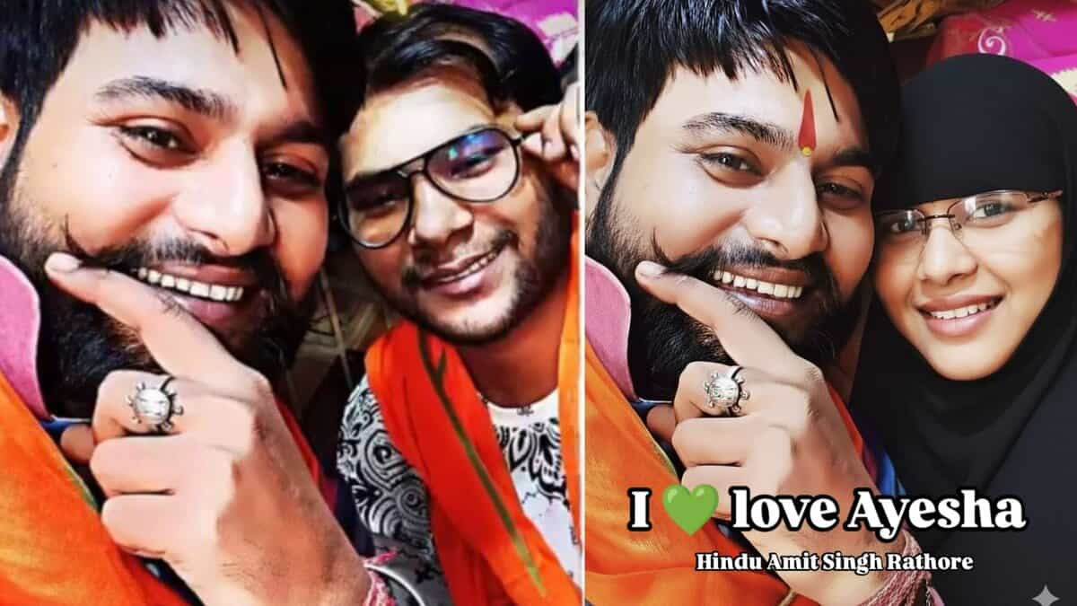 Right-wing influencer Amith Singh posts edited image of burqa clad woman