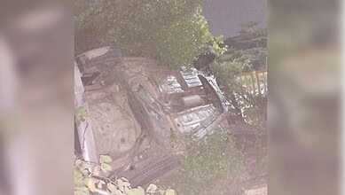 Car accident at National Highway 44 in Hyderabad