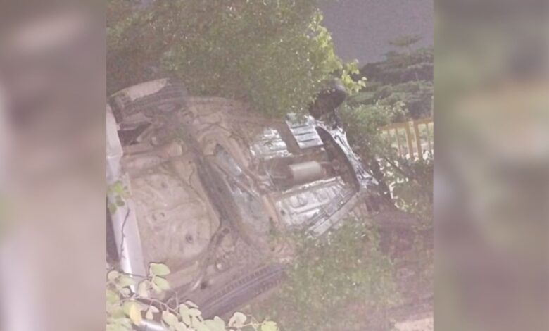 Car accident at National Highway 44 in Hyderabad