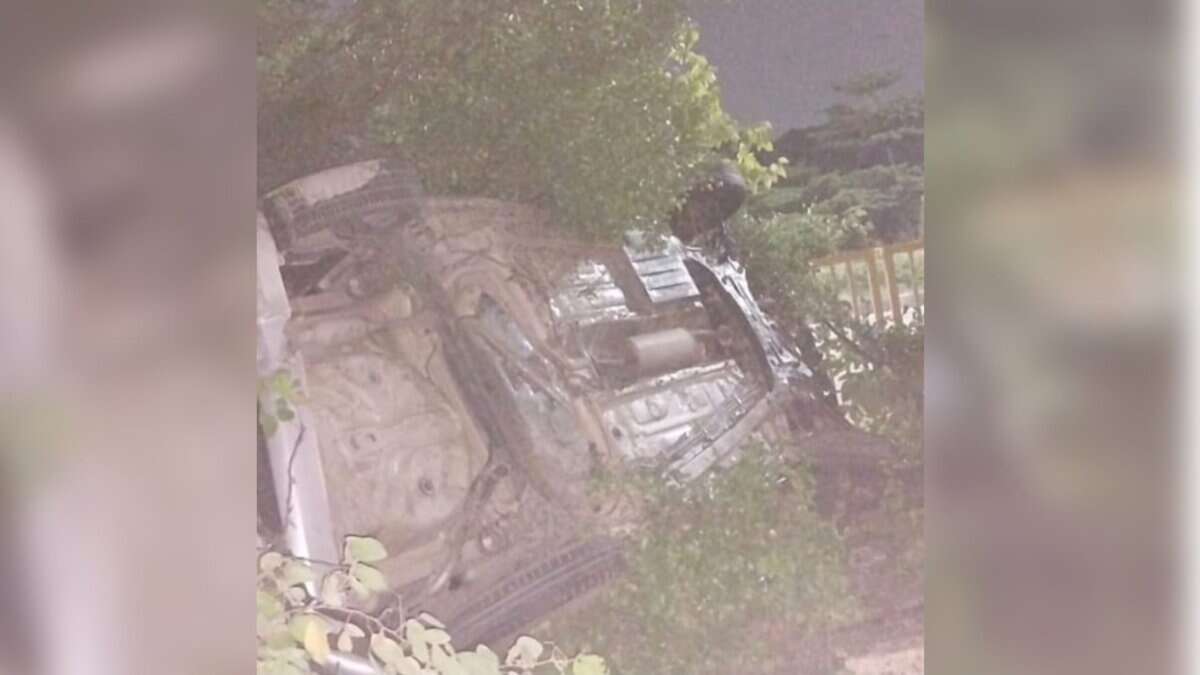 Car accident at National Highway 44 in Hyderabad