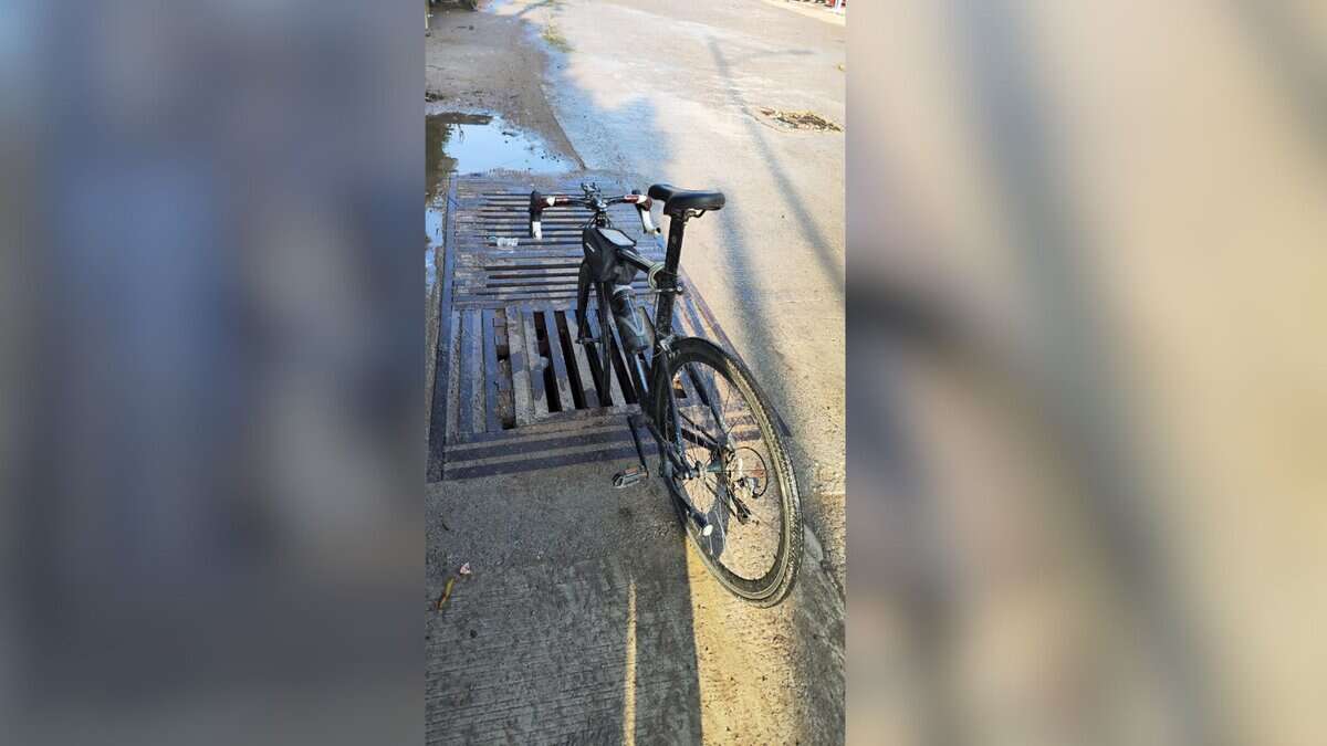 Manhole in Manikonda causes injury to cyclist
