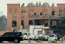 Damaged building in Doha, Qatar, following an Israeli strike on a Hamas headquarters, September 9, 2025.