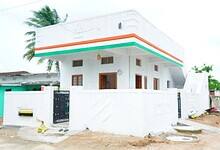 A house constructed under the Indiramma housing scheme