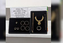 Hyderabad police recovers stolen gold jewelry