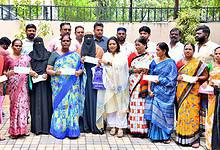 GHMC mayor distributes cheques under Kalyan Lakshmi scheme