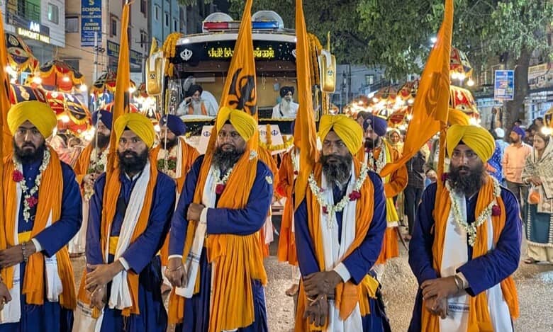 Sikhs observe 350th Shaheedi Shatabdi Nagar Kirtan Yatra in Hyderabad