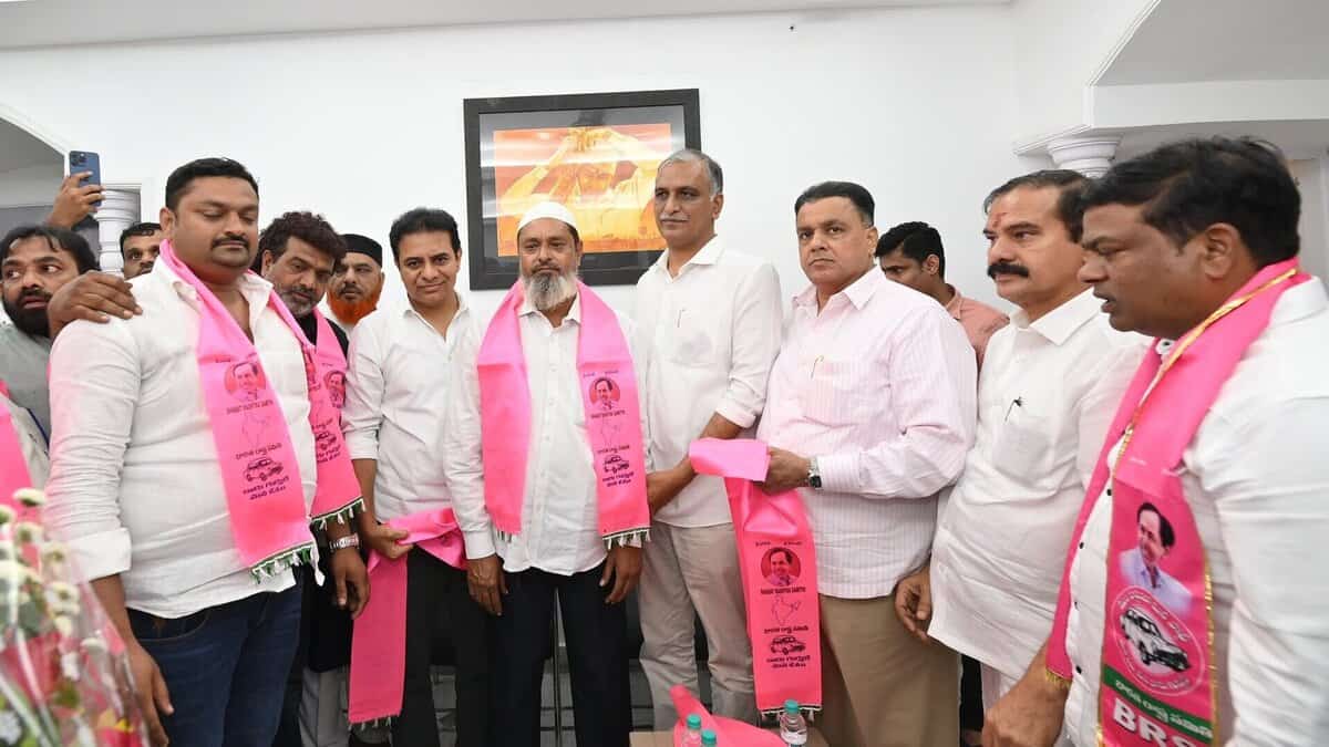 AIMIM leaders join BRS