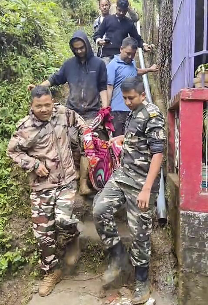 Landslides in Darjeeling