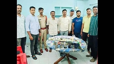 Ex Congress MLA Donepudi Ramesh held for gambling in Warangal