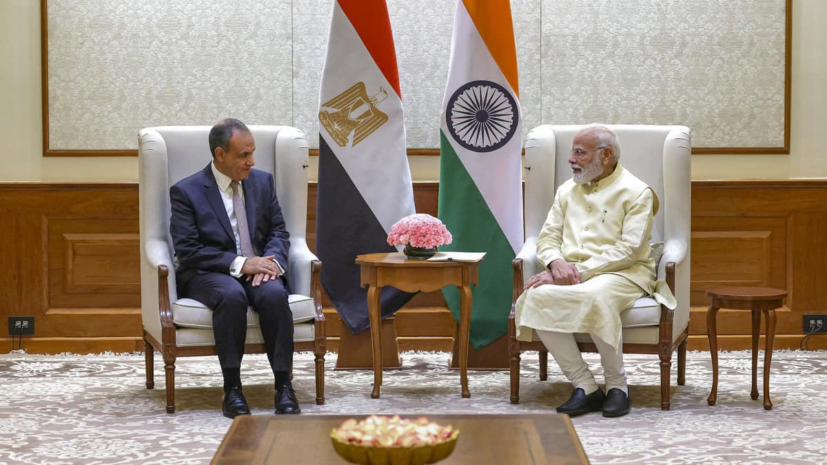 PM Modi meets Egyptian FM Badr Abdelatty