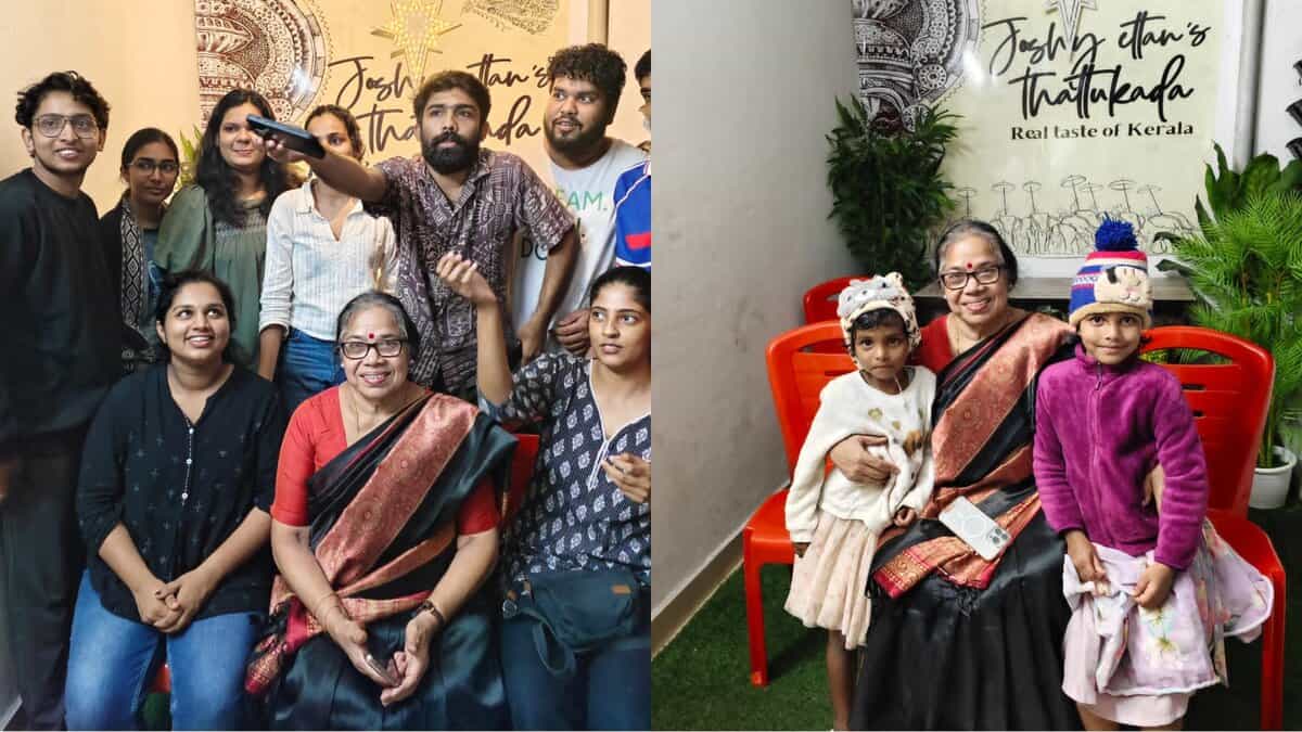 Former Kerala CPI(M) minister PK Sreemathy visits Kerala restaurant near EFLU targeted by Bajrang Dal activists.