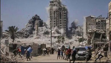 Building in Gaza