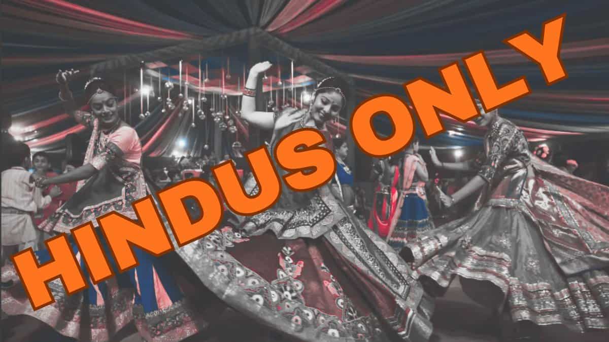 Garba night Hindus only