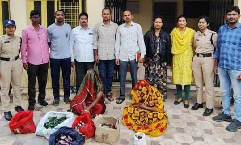Telangana excise department arrests two women with 173 bottles of liquor