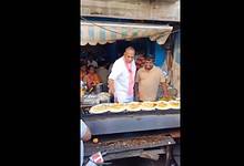 BRS MLA Malla Reddy makes dosa in Jubilee Hills