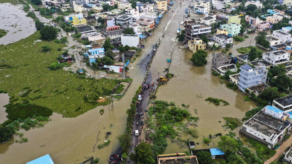 Cyclone Montha in Hanamkonda