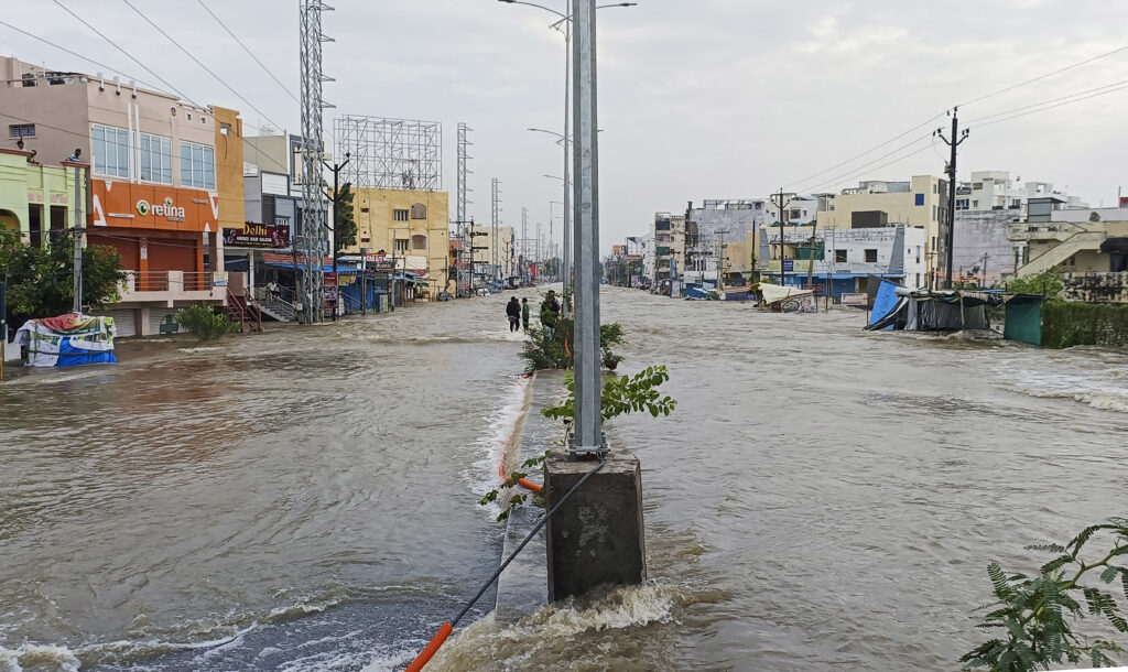 Cyclone Montha in Warangal
