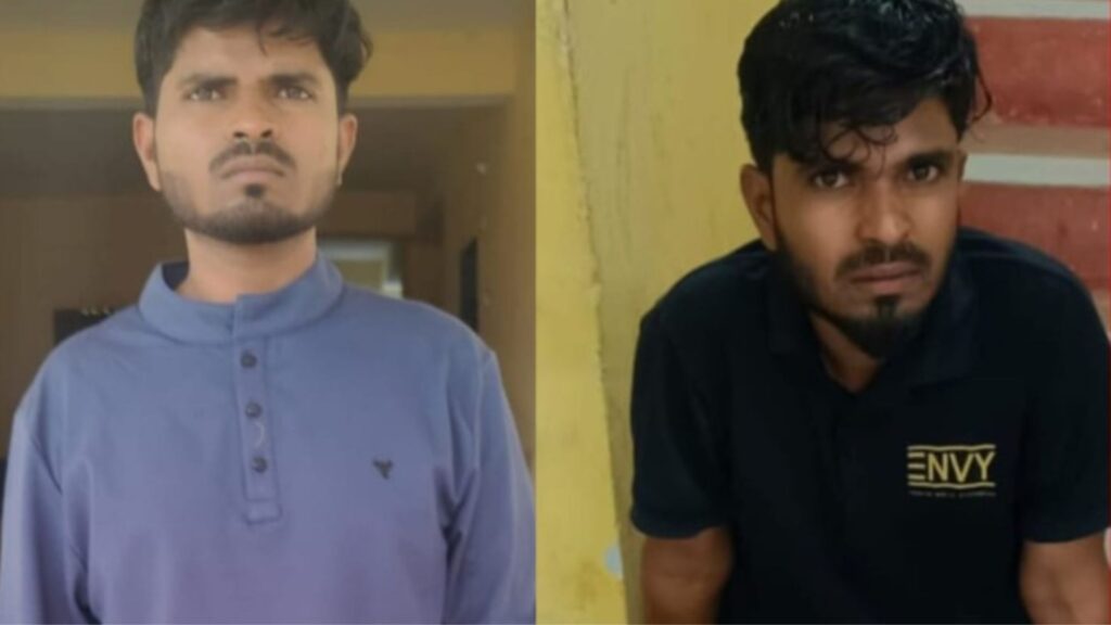 The image shows Shaik Riyaz, the accused who has ben on the run after murdering a CCS constable in Nizamabad town on Friday night, October 17, 2025.