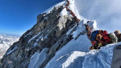 Over 200 climbers stranded after blizzard on Tibetan slopes of Mt Everest