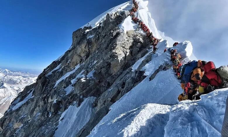Over 200 climbers stranded after blizzard on Tibetan slopes of Mt Everest