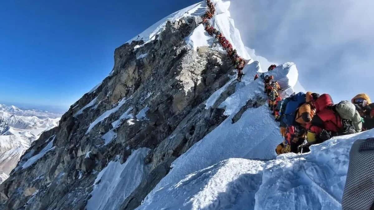 Over 200 climbers stranded after blizzard on Tibetan slopes of Mt Everest