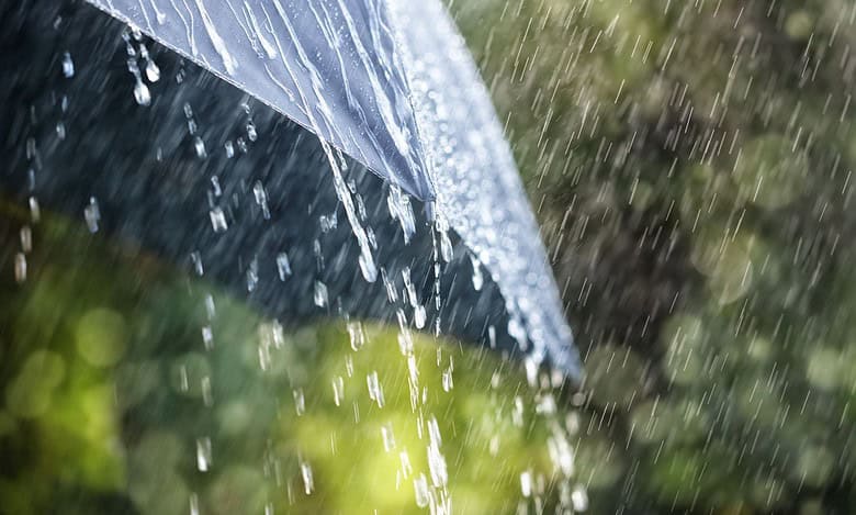Representational image used to depict rain