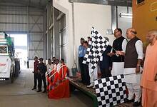 Rajnath, Yogi flagging off ceremony of the first batch of BrahMos missiles