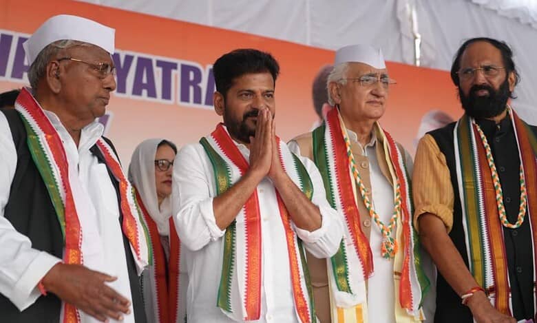 Telangana Chief Minister Revanth Reddy at Rajiv Gandhi Sadbhavana Yatra in Hyderabad
