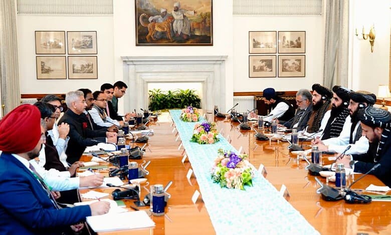 S Jaishankar with Afghanistan FM