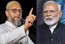 AIMIM chief Asaduddin Owaisi (left) and Prime Minister Narendra Modi