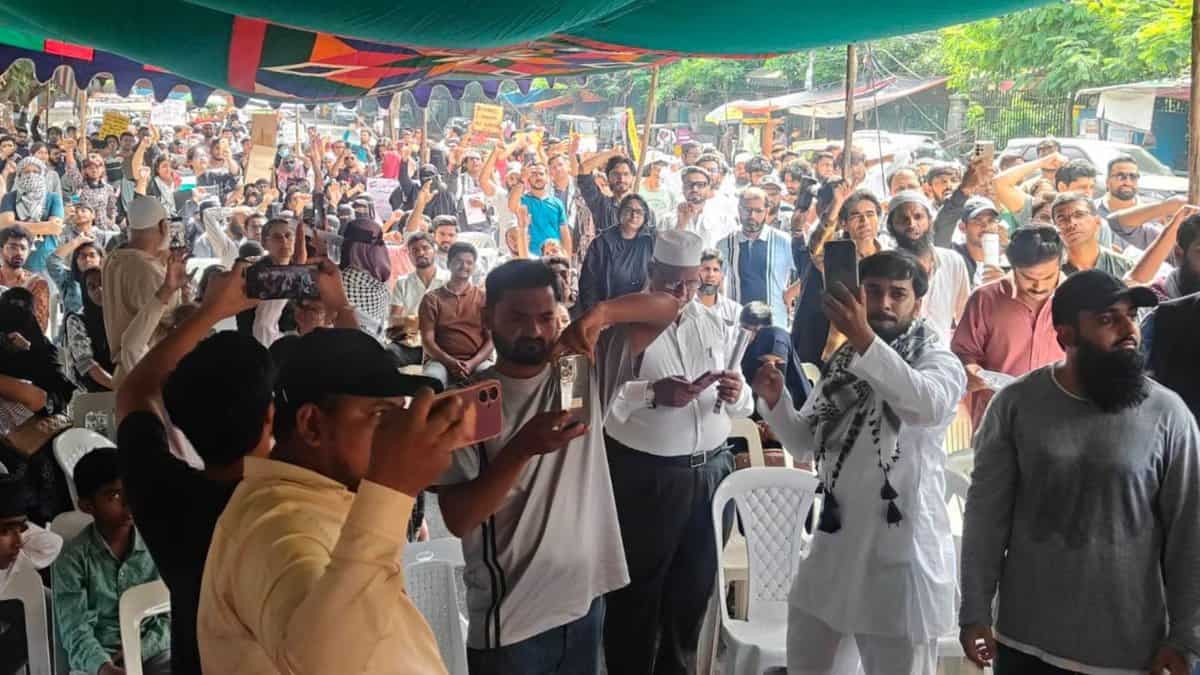 Pro Palestine protest in Hyderabad