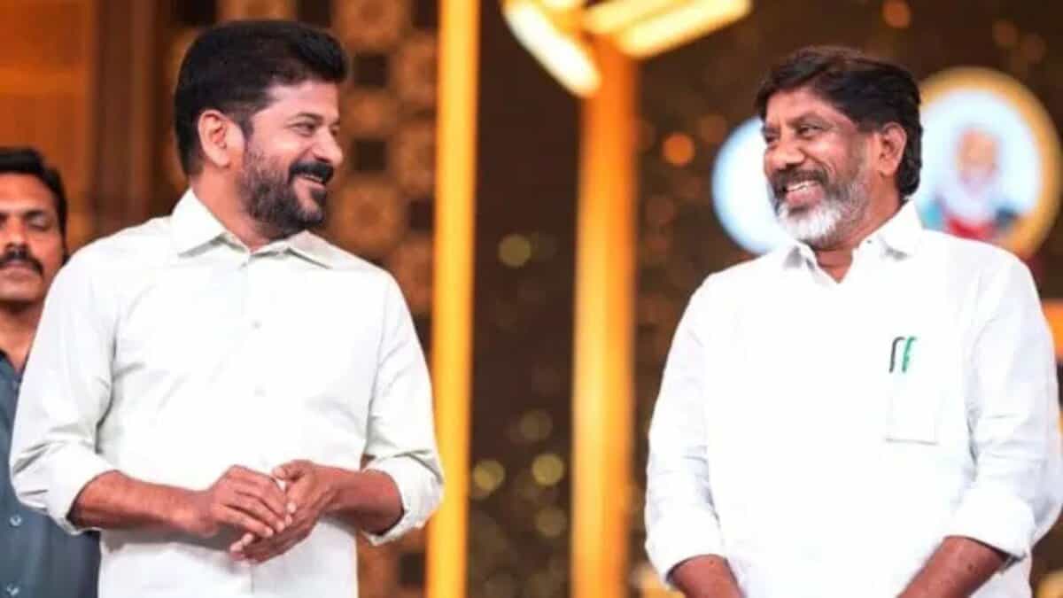 Telangana CM Revanth Reddy and deputy CM Bhatti Vikramarka