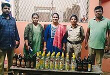 illegal liquor bottles