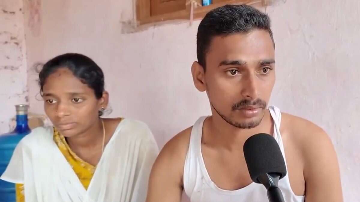 Tribal farmer Sai Siddu and his wife