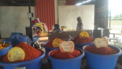 Chilly powder seized from a manufacturing unit in Hyderabad