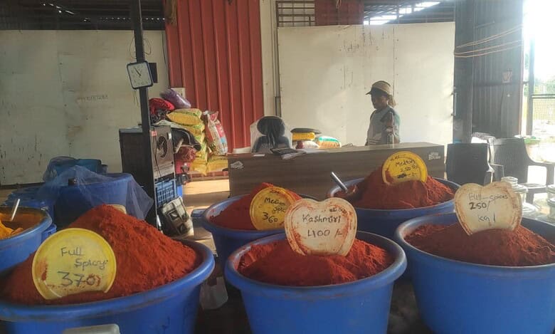 Chilly powder seized from a manufacturing unit in Hyderabad