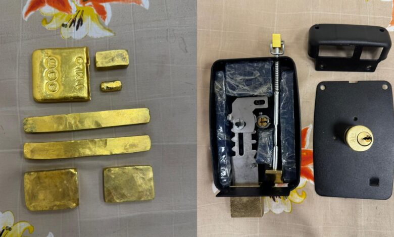 DRI seized 1,798 grams of gold worth Rs 2.37 crore at Hyderabad airport on Thursday