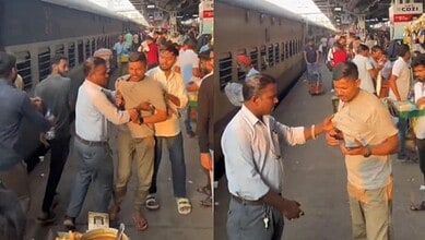 samosa seller in Jabalpur railway station